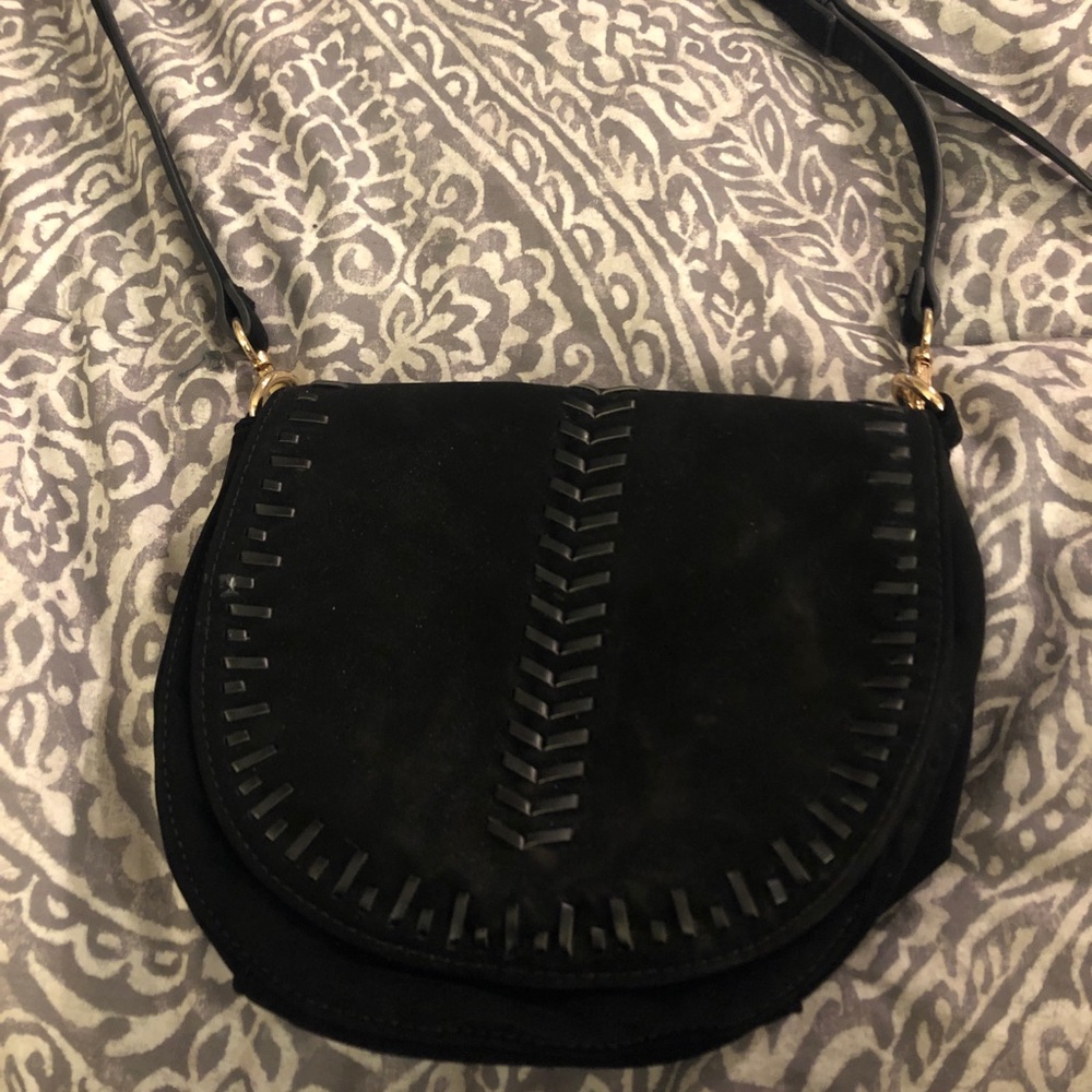 Black Suede Purse